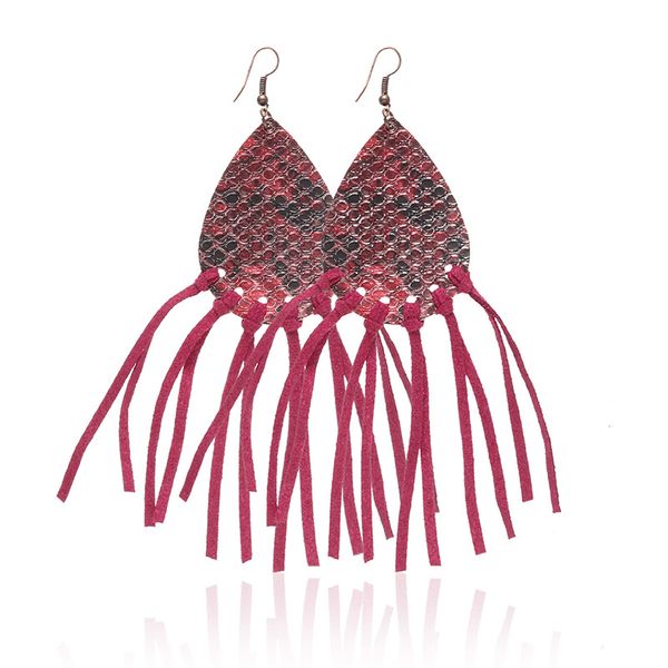 новый искусственная кожа кисточкой серьги двусторонняя змеиная кожа шаблон длинные падение мотаться модные серьги ювелирные изделия модные а, Silver
новый искусственная кожа кисточкой серьги двусторонняя змеиная кожа шаблон длинные падение мотаться модные серьги ювелирные изделия модные а, Silver