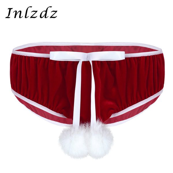 underwear mens lingerie velvet christmas holiday underpants bowknot stretchy fancy cosplay briefs underwear male panties, Black;white
underwear mens lingerie velvet christmas holiday underpants bowknot stretchy fancy cosplay briefs underwear male panties, Black;white