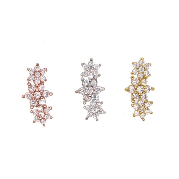 100% 925 sterlling silver cz flower three cute flower stud earring for ear er earbone cute lovely minimal silver studs, Golden;silver
100% 925 sterlling silver cz flower three cute flower stud earring for ear er earbone cute lovely minimal silver studs, Golden;silver