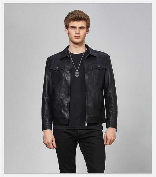 mens designer pu leather jacket fashion solid colors long sleeve clothes mens casual spring autumn jacket, Black
mens designer pu leather jacket fashion solid colors long sleeve clothes mens casual spring autumn jacket, Black