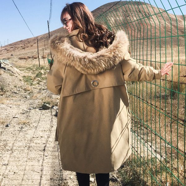 p shoot 2018 winter new style women's dress retro mid-length workwear parka hooded fur collar cotton coat cotton-padded clot, Blue;black
p shoot 2018 winter new style women's dress retro mid-length workwear parka hooded fur collar cotton coat cotton-padded clot, Blue;black
