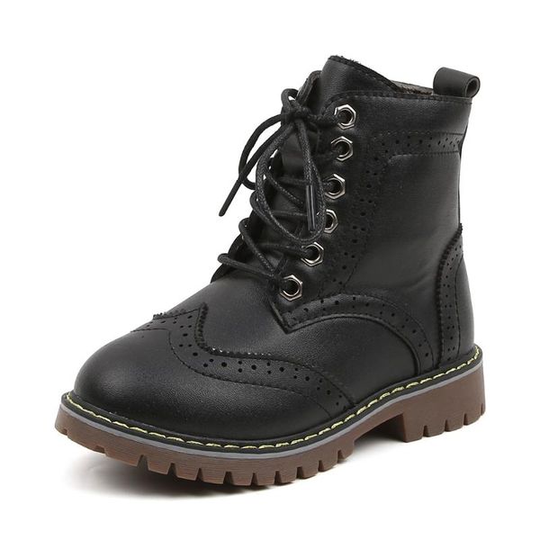 children' leather boots boys and girls short boots autumn and winter new england hollow kids snow child sneakers botas, Black;grey
children' leather boots boys and girls short boots autumn and winter new england hollow kids snow child sneakers botas, Black;grey