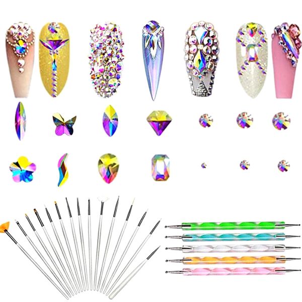 nail art dotting pen rhinestone crystal nail decoration decor kit manicure tool set t6, Silver
nail art dotting pen rhinestone crystal nail decoration decor kit manicure tool set t6, Silver