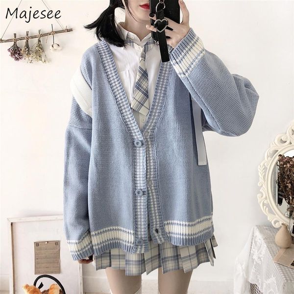 sweaters women v-neck single breasted solid students harajuku chic cardigan outwear knitwear womens warm simple korean style, White
sweaters women v-neck single breasted solid students harajuku chic cardigan outwear knitwear womens warm simple korean style, White