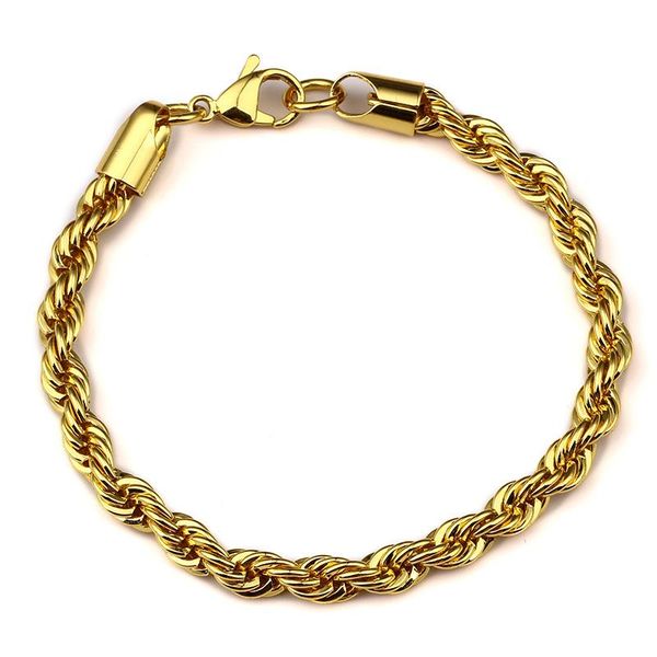 mens 18k golden plated rope bracelet hip hop bling spring 8.66inch women men jewelry with birthday, Black
mens 18k golden plated rope bracelet hip hop bling spring 8.66inch women men jewelry with birthday, Black