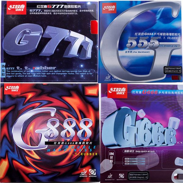 dhs g555 g666 g777 g888 (quick attack / loop) pips-in table tennis (pingpong) rubber with sponge
dhs g555 g666 g777 g888 (quick attack / loop) pips-in table tennis (pingpong) rubber with sponge