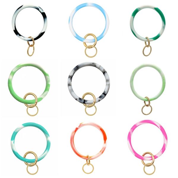 2019 горячие продажа мода пришивания силиконовые брелок для женщин круг wristlet автомобиля брелок кольцо ремешок на запястье аксессуары, Silver 
2019 горячие продажа мода пришивания силиконовые брелок для женщин круг wristlet автомобиля брелок кольцо ремешок на запястье аксессуары, Silver