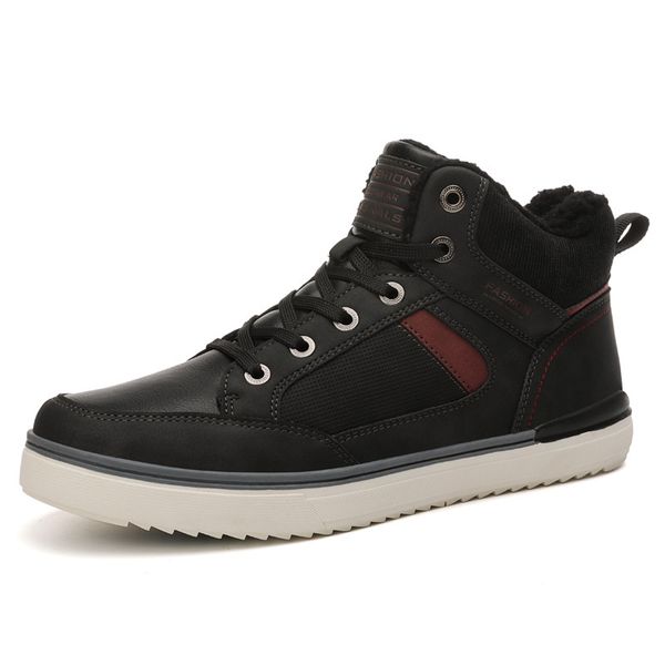 new cashmere keep warm men boots winter boots rubber plush snow england retro ankle men winter shoes size 39-45, Black
new cashmere keep warm men boots winter boots rubber plush snow england retro ankle men winter shoes size 39-45, Black