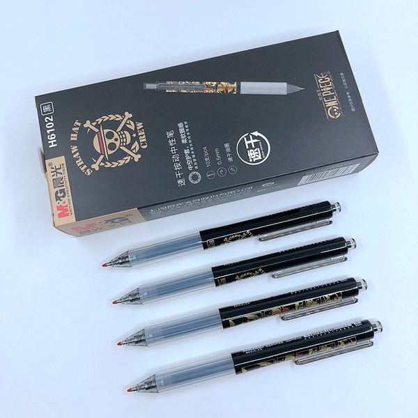 4 pieces/lot) m&g one piece anime cute cartoon gel pens for school students 0.5mm black ink kawaii pen office stationery h6102
4 pieces/lot) m&g one piece anime cute cartoon gel pens for school students 0.5mm black ink kawaii pen office stationery h6102