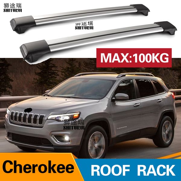 2pcs roof bars for jeep cherokee 2014+ kl aluminum alloy side bars cross rails roof rack luggage load 200kg vehicle mounted
2pcs roof bars for jeep cherokee 2014+ kl aluminum alloy side bars cross rails roof rack luggage load 200kg vehicle mounted