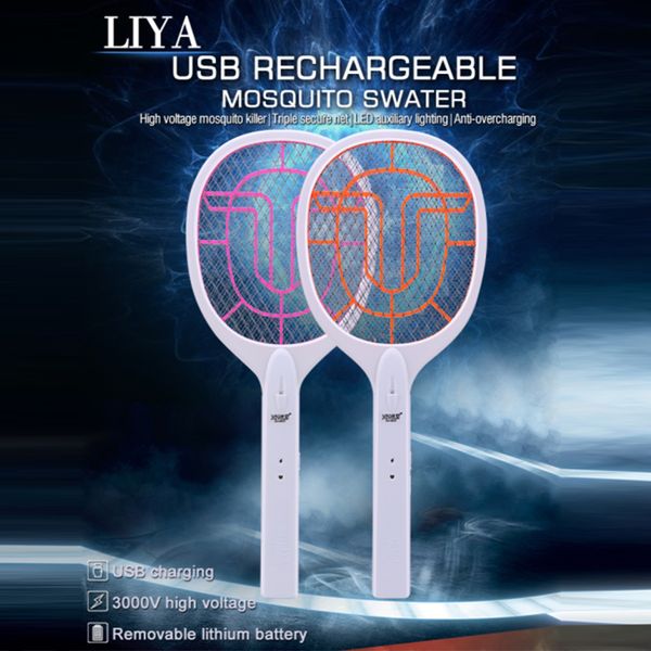 powerful user friendly handheld led home detachable battery 3 layer net fly swatter usb rechargable abs racket convenient safe
powerful user friendly handheld led home detachable battery 3 layer net fly swatter usb rechargable abs racket convenient safe
