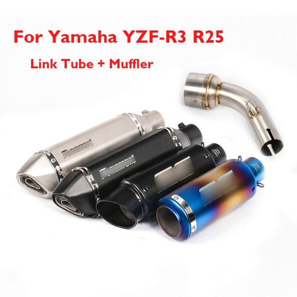 motorcycle slip on r3 r25 exhaust tip escape muffler middle link pipe connector tube for yamaha yzf r3 r25
motorcycle slip on r3 r25 exhaust tip escape muffler middle link pipe connector tube for yamaha yzf r3 r25