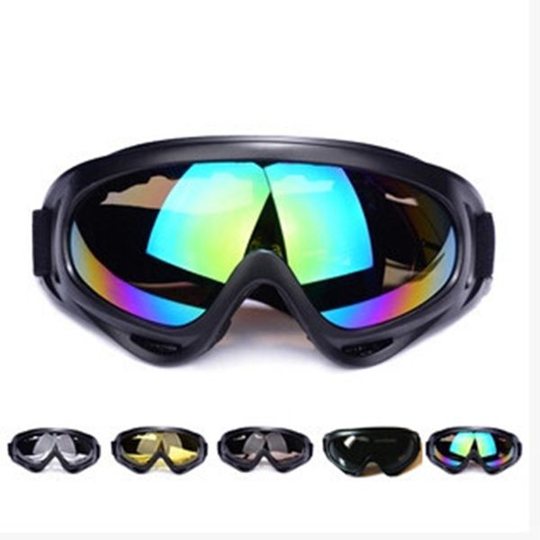 New 8 Styles X400 Goggles Outdoor Riding Motorcycle Windproof Goggles Outdoor Ski Sports Combat Ski Goggles