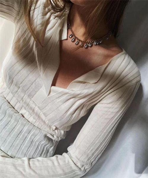 women's sweaters 2021 summer cut deep v slim thread wool cashmere knit skinny pullovers high quality, White;black
women's sweaters 2021 summer cut deep v slim thread wool cashmere knit skinny pullovers high quality, White;black