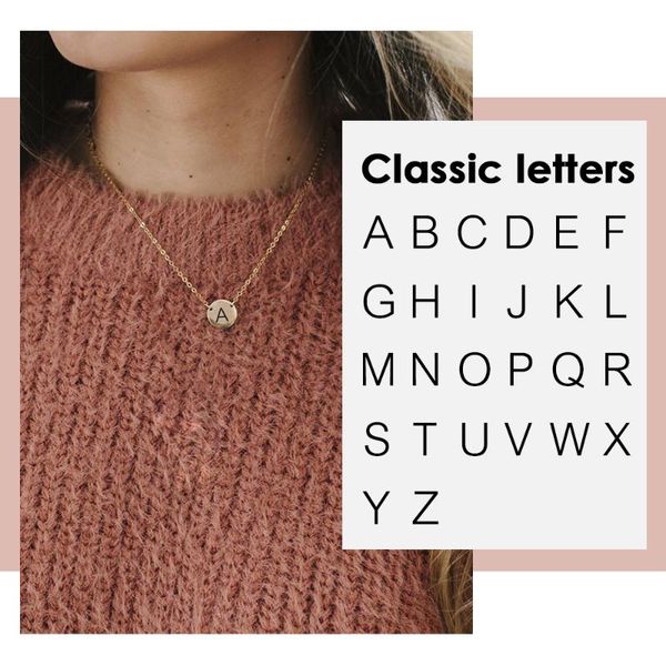 visunion 316l stainless steel necklace lettering custom alphabet necklace friendship fashion women jewelry, Silver
visunion 316l stainless steel necklace lettering custom alphabet necklace friendship fashion women jewelry, Silver