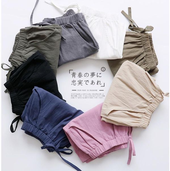 women's sleepwear women sleep short pants cotton pajamas summer home bottoms lounge loose large size, Black;red
women's sleepwear women sleep short pants cotton pajamas summer home bottoms lounge loose large size, Black;red