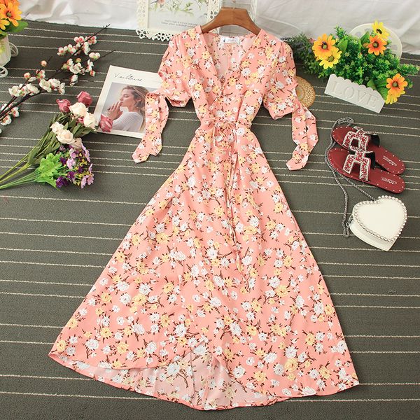 bohemian summer short sleeve women midi dress 2020 casual v-neck high waist sweet floral flower a-line dress for female vestidos, Black;gray
bohemian summer short sleeve women midi dress 2020 casual v-neck high waist sweet floral flower a-line dress for female vestidos, Black;gray