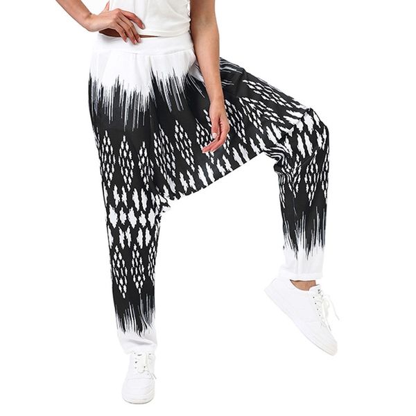 summer 2019 digital printing men's and women's crotch harem pants loose hip-hop sports pants, Black
summer 2019 digital printing men's and women's crotch harem pants loose hip-hop sports pants, Black