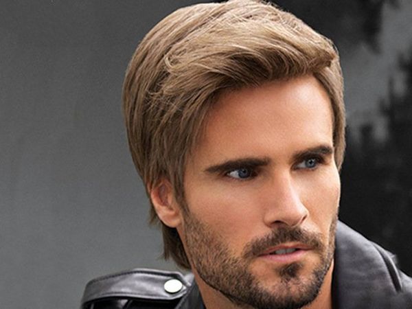 men's wigs fashionable handsome wig cover brown short hair synthetic wigs chemical hair 15cm long, Black
men's wigs fashionable handsome wig cover brown short hair synthetic wigs chemical hair 15cm long, Black