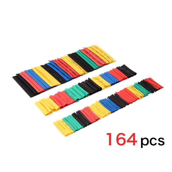 164pcs multicolor weatherproof heat shrink sleeving tubing tube assortment kit electrical connection electrical wire wrap cable
164pcs multicolor weatherproof heat shrink sleeving tubing tube assortment kit electrical connection electrical wire wrap cable