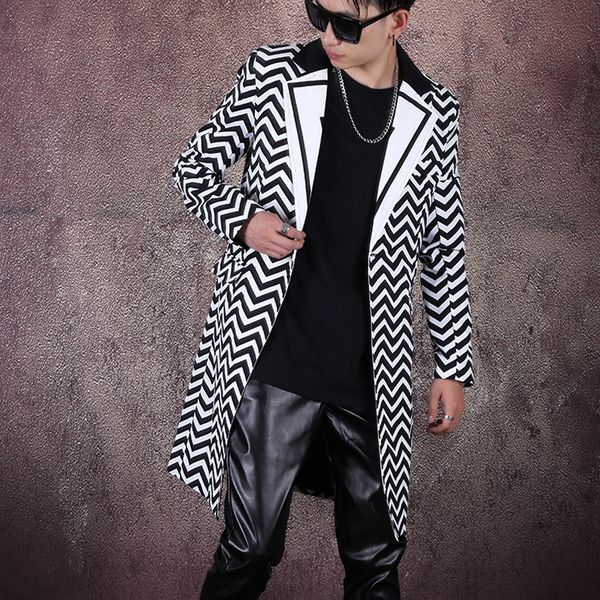 new arrival jacket luxury mens brand new fashion printed suit long suit jacket male hair stylist terno masculino blazers m, White;black
new arrival jacket luxury mens brand new fashion printed suit long suit jacket male hair stylist terno masculino blazers m, White;black