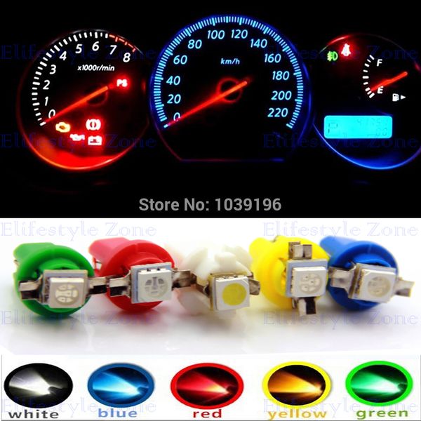 100pcs signal lamp b8.5d led car light bulb 5050 smd auto interior light dashboard instruments panel climate base lamp white red blue green
100pcs signal lamp b8.5d led car light bulb 5050 smd auto interior light dashboard instruments panel climate base lamp white red blue green
