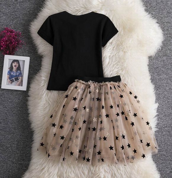 swan star girl sets baby girl black short sleeve t-shirt+gauze skirt 2pcs outfits suit baby clothes 2-8y e16311, White
swan star girl sets baby girl black short sleeve t-shirt+gauze skirt 2pcs outfits suit baby clothes 2-8y e16311, White