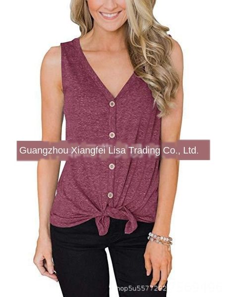 2019 summer v-neck women's sleeveless cardigan base 2019 summer v-neck women's sleeveless cardigan t- t-shirt vest base shirt vest, White