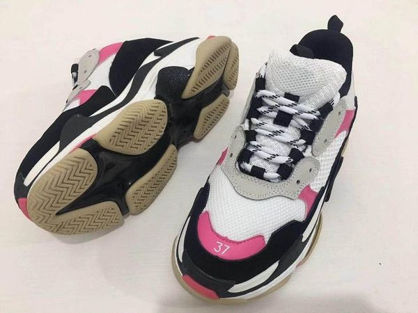 triple s designer casual shoes paris 17fw low old dad sneaker combination soles women pink white trainer size 36-40
triple s designer casual shoes paris 17fw low old dad sneaker combination soles women pink white trainer size 36-40