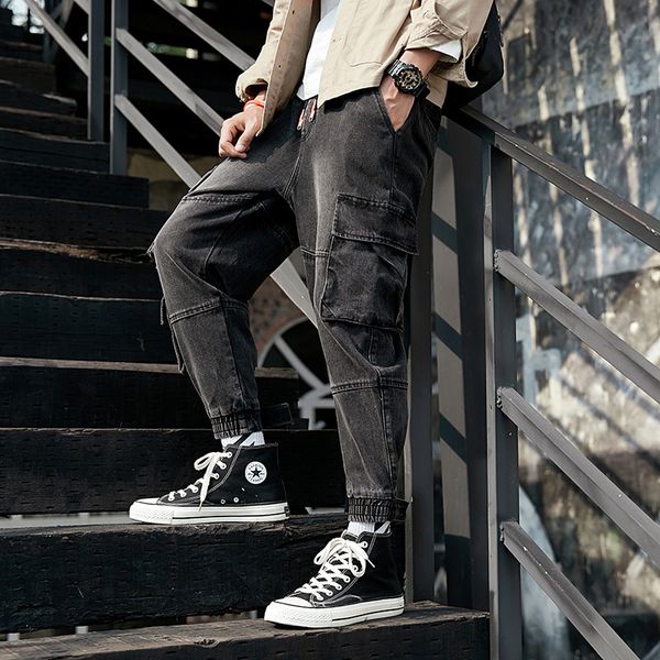 men's jeans idopy men`s fashion street style cargo ankle cuffed hip hop multi pockets denim joggers pants plus size -4xl, Blue
men's jeans idopy men`s fashion street style cargo ankle cuffed hip hop multi pockets denim joggers pants plus size -4xl, Blue