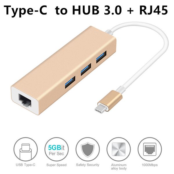 aluminium alloy 3 ports usb 3.0 hub usb 3.1 type-c male to gigabit ethernet lan network rj45 adapter for macbook usb-c enabled devices
aluminium alloy 3 ports usb 3.0 hub usb 3.1 type-c male to gigabit ethernet lan network rj45 adapter for macbook usb-c enabled devices