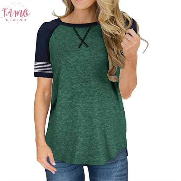 raglan sleeve women short sleeve t shirt 2020 new solid tee casual female t shirt o neck streetwear lady top, White 
raglan sleeve women short sleeve t shirt 2020 new solid tee casual female t shirt o neck streetwear lady top, White