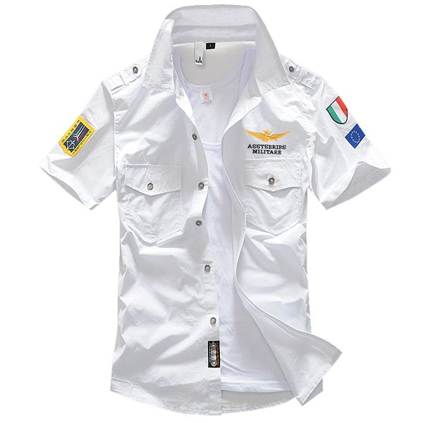 new 6xl military men's short sleeve shirts summer fashion embroidered cotton air force one ma1 casual shirt ae12002, White;black
new 6xl military men's short sleeve shirts summer fashion embroidered cotton air force one ma1 casual shirt ae12002, White;black