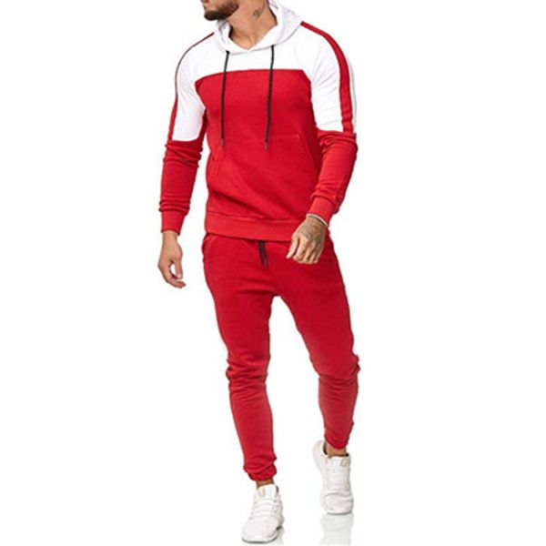 autumn winter fashion men's hooded suit loose contrast color personality spelling hooded casual sports fitness mens jogger sets, Gray
autumn winter fashion men's hooded suit loose contrast color personality spelling hooded casual sports fitness mens jogger sets, Gray