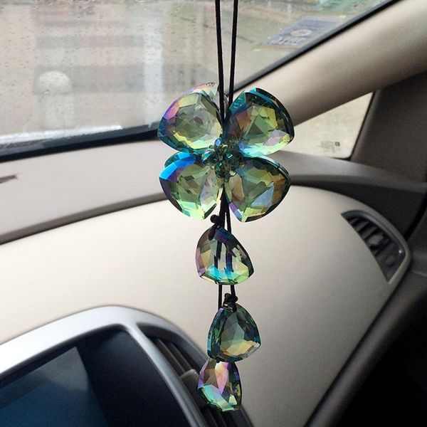 crystal four leaf clover car hanging pendant decoration car charm hanging ornament automobile accessories
crystal four leaf clover car hanging pendant decoration car charm hanging ornament automobile accessories