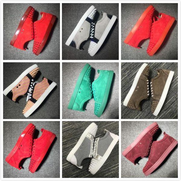 new style red bottoms junior spikes orlato men's flat triple green suede leather vintage sock low sneaker gz runner mart, Black
new style red bottoms junior spikes orlato men's flat triple green suede leather vintage sock low sneaker gz runner mart, Black