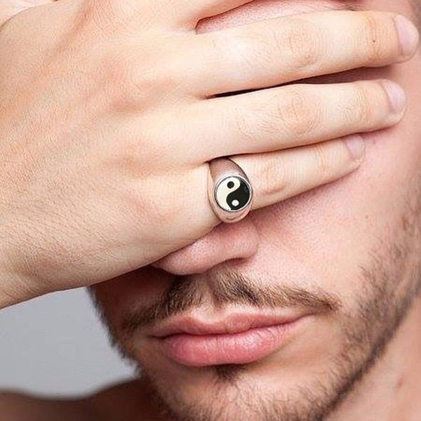 yin yang signet ring stainless steel truly noble royalty pinky ring jewelry man woman balance yoga round band, Golden;silver
yin yang signet ring stainless steel truly noble royalty pinky ring jewelry man woman balance yoga round band, Golden;silver