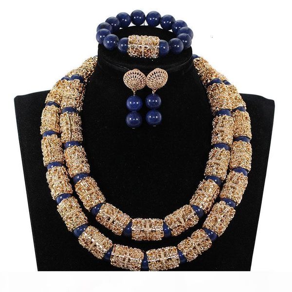 splendid navy blue nigerian beaded women costume jewelry sets dubai gold chunky statement necklace set 2019 we240 cj191128, Silver
splendid navy blue nigerian beaded women costume jewelry sets dubai gold chunky statement necklace set 2019 we240 cj191128, Silver