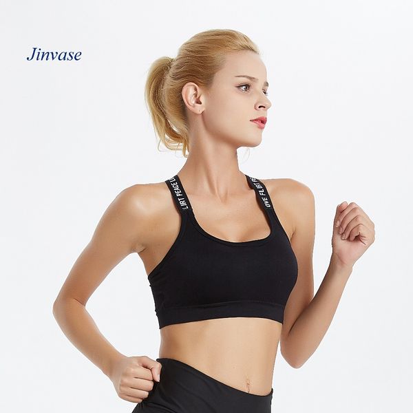 b022 2018 new very yoga bra women push up sports bra quick dry yoga with letter, White;black
b022 2018 new very yoga bra women push up sports bra quick dry yoga with letter, White;black