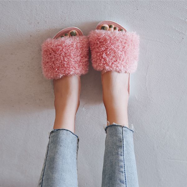 soft warm furry slippers women winter slippers house indoor shoes solid basic fur home flat non-slip zapatillas d30, Black
soft warm furry slippers women winter slippers house indoor shoes solid basic fur home flat non-slip zapatillas d30, Black