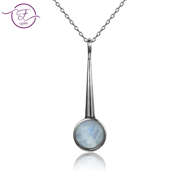 2019 new listing s925 sterling silver pendant necklace large round 10mm moon stone geometric necklace engagement party gift
2019 new listing s925 sterling silver pendant necklace large round 10mm moon stone geometric necklace engagement party gift