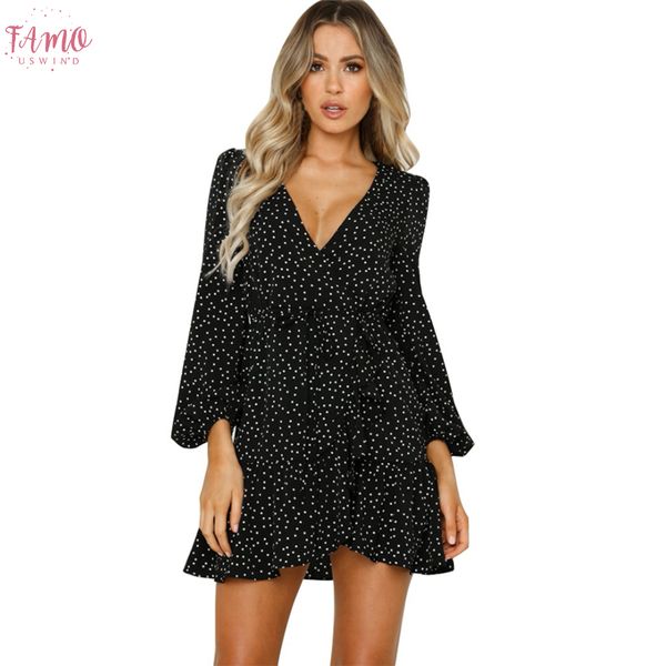 new fashion dresses for women v neck lantern sleeve girls dresses polka dot print ruffles open fork mini dress de festa, Black;gray
new fashion dresses for women v neck lantern sleeve girls dresses polka dot print ruffles open fork mini dress de festa, Black;gray