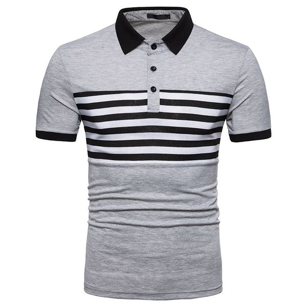 mens designer striped patchwork polos casual short sleeve tees slim fashion turn down collar mens, White;black
mens designer striped patchwork polos casual short sleeve tees slim fashion turn down collar mens, White;black