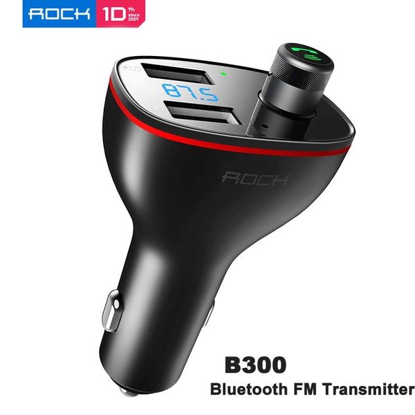 rock b300 bluetooth car fm transmitter usb car charger digital aluminium alloy fast quick charging monitoring for phones 
rock b300 bluetooth car fm transmitter usb car charger digital aluminium alloy fast quick charging monitoring for phones