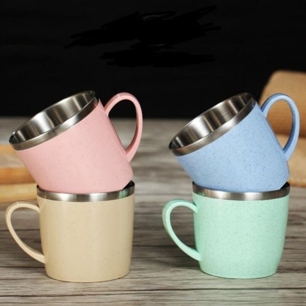 304 stainless steel coffee mug the wheat element colorful environmental friendly household cup children drink water cups wholesale
304 stainless steel coffee mug the wheat element colorful environmental friendly household cup children drink water cups wholesale