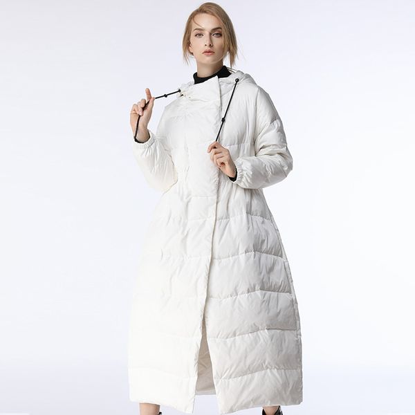 2018 winter new hooded down jacket women plus long paragraph large size slim knee white duck down thick warm jacket, Black
2018 winter new hooded down jacket women plus long paragraph large size slim knee white duck down thick warm jacket, Black