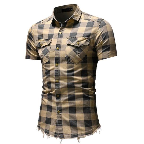 men's slim fit button plaid shirt with pocket short sleeve men casual shirt short sleeve for men 10.4, White;black
men's slim fit button plaid shirt with pocket short sleeve men casual shirt short sleeve for men 10.4, White;black
