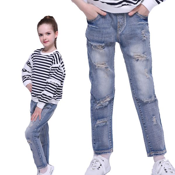 washed jeans for girls straight denim pants spring kids ripped trousers autumn children leggings 4 8 9 10 12 years girls, Blue
washed jeans for girls straight denim pants spring kids ripped trousers autumn children leggings 4 8 9 10 12 years girls, Blue