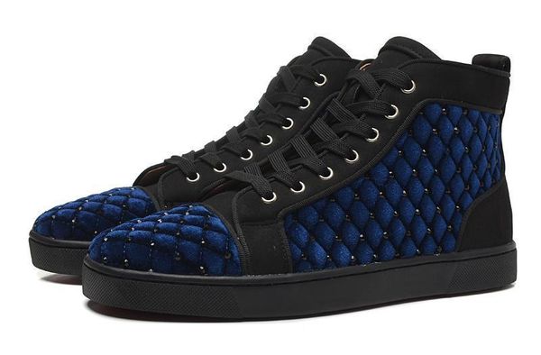 2019 new designer luxury blue men and women shoes lovers fashion personality high bunge diamond shape wild models yards c23, Black
2019 new designer luxury blue men and women shoes lovers fashion personality high bunge diamond shape wild models yards c23, Black