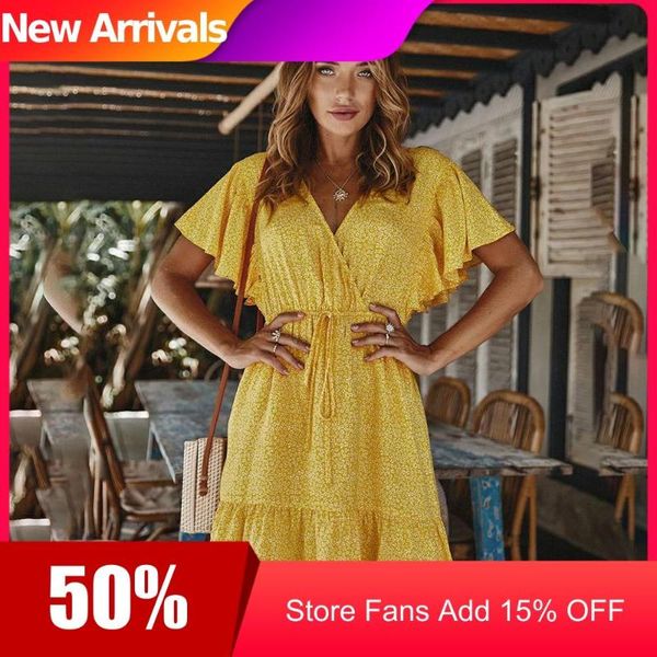 floral dress women stitching ruffled sleeve casual bow belted summer mini short sundresses black yellow clothes new arrival 2020, Black;gray
floral dress women stitching ruffled sleeve casual bow belted summer mini short sundresses black yellow clothes new arrival 2020, Black;gray